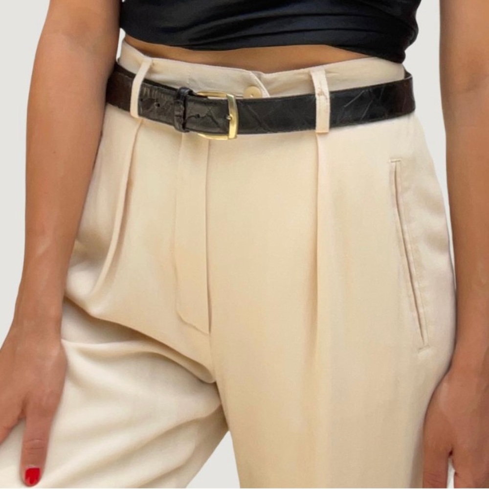 Christian Dior vintage leather belt